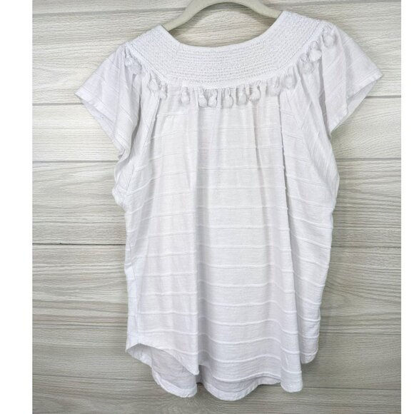 CUPIO Short Sleeve Tassel Neck Top - Picture 5 of 5